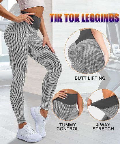 Women Yoga Pant Anti-Cellulite Bum Butt Leggings Push up Gym Leggings Pants UK