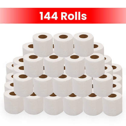 144 Toilet Rolls Bulk Buy 2Ply Quilted Embossed Soft Luxury Paper Tissue Roll