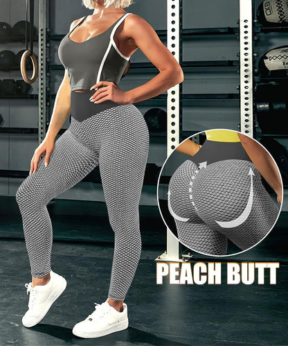 Women Yoga Pant Anti-Cellulite Bum Butt Leggings Push up Gym Leggings Pants UK