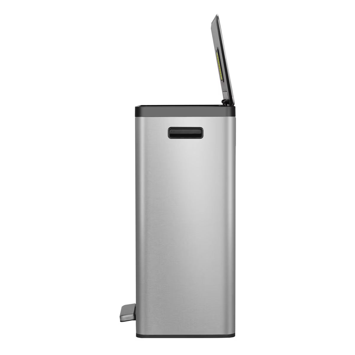 Ecocasa II Recycling Bin 20L+20L in Brushed Steel