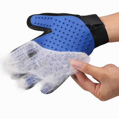 Silicone Pet Grooming Glove for Dogs & Cats - Hair Remover