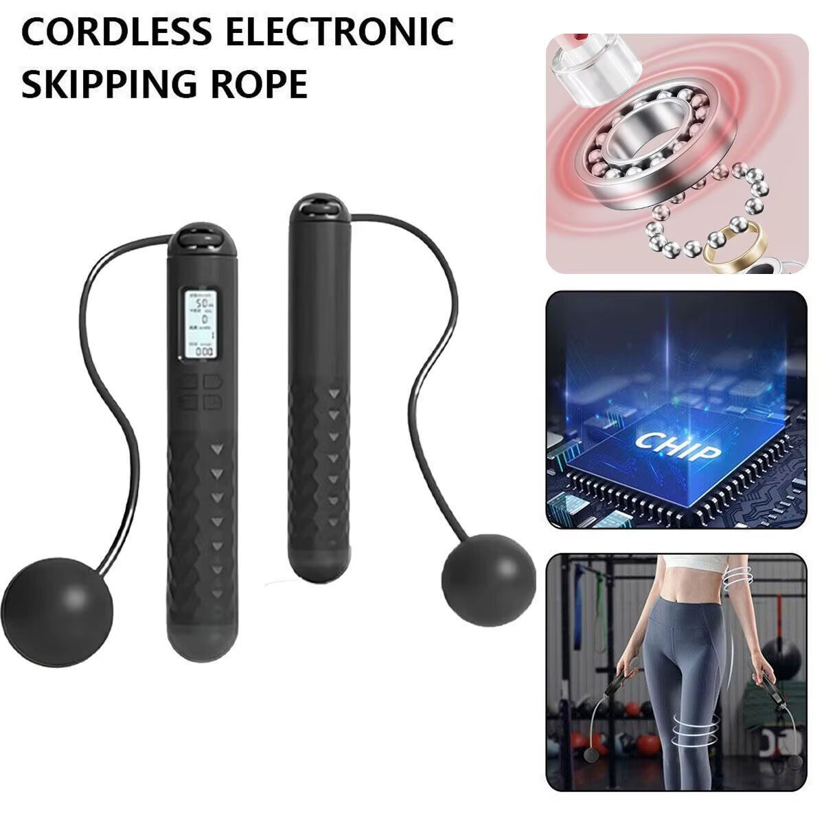 UK Cordless Jump Rope with Digital Counter - Effortless Skipping Anywhere!