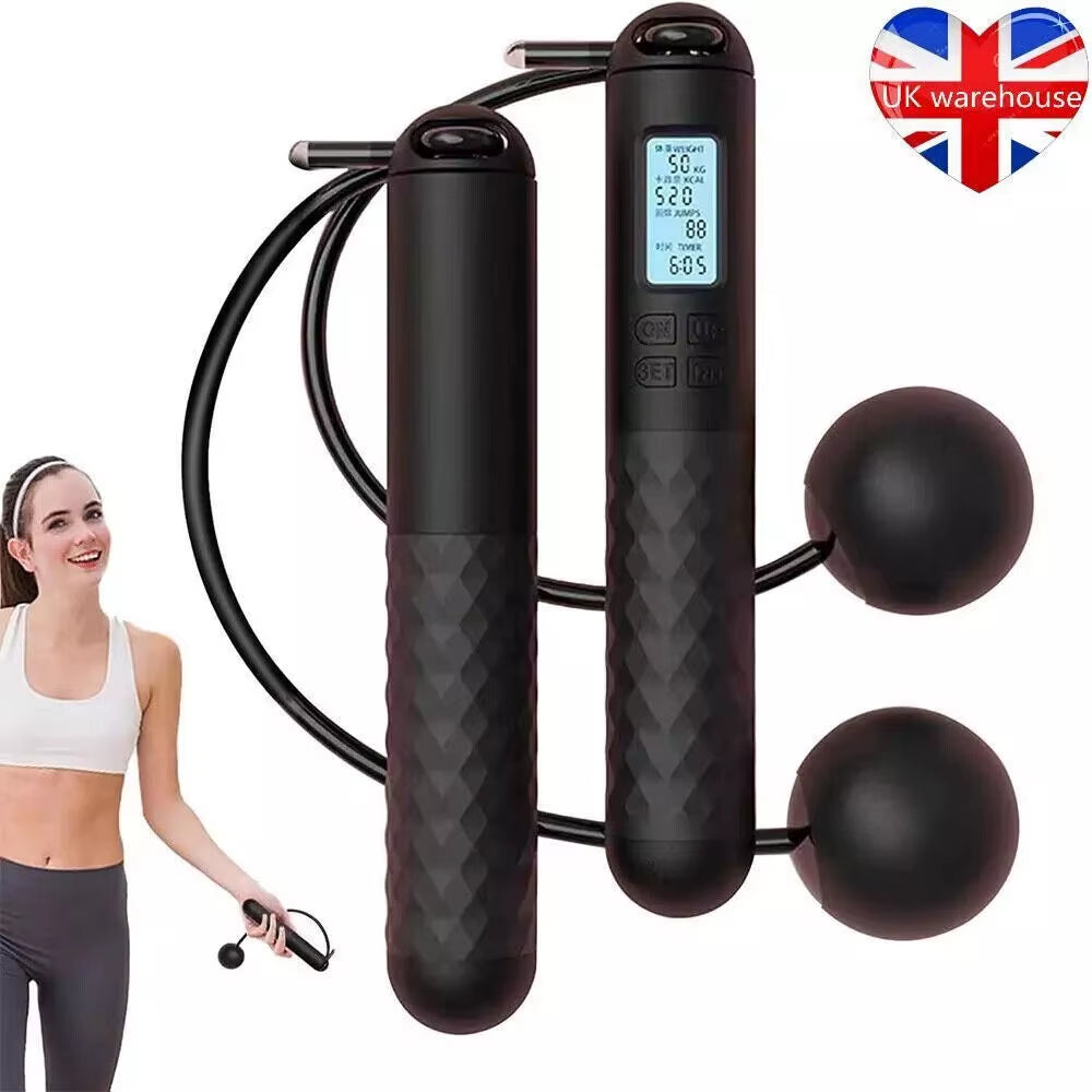 UK Cordless Jump Rope with Digital Counter - Effortless Skipping Anywhere!