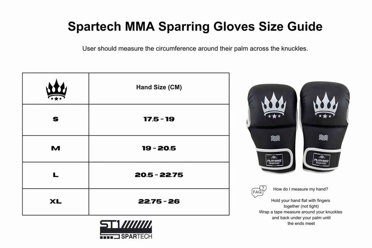 Playerz Element MMA Sparring Gloves Grappling Gloves Martial Arts Training Glove