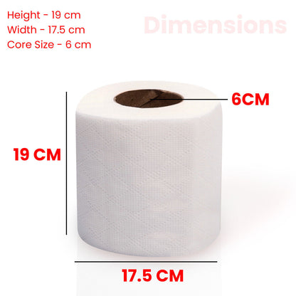 144 Toilet Rolls Bulk Buy 2Ply Quilted Embossed Soft Luxury Paper Tissue Roll